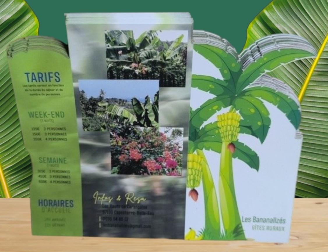 Découpe de forme sur flyer pour Krysalid
